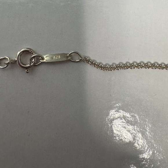 Tiffany Co. Sterling Silver Cube Charm Necklace #302 - Picture 4 of 6